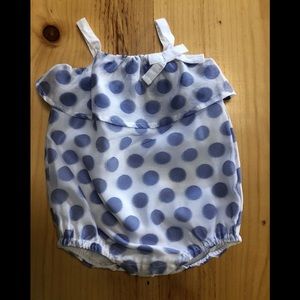 NWT Absorba One-Piece Blue and White